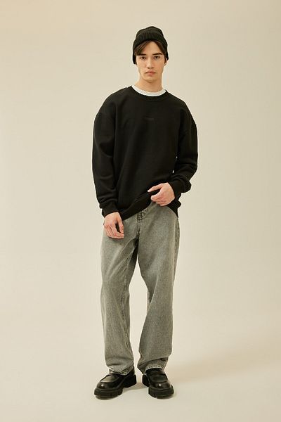 DeFacto Sweatshirt mit Rundhalsausschnitt und Print im Boxy Fit C2207ax24sp