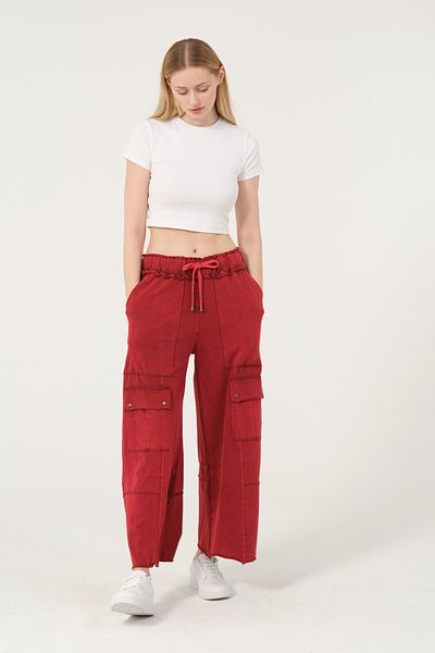 S-Ponder Women's Cargo Pants - Cotton Wide Cut