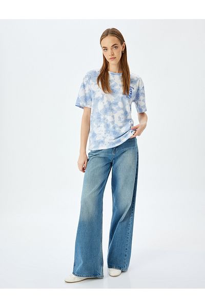 Koton Blue Printed T-Shirt
