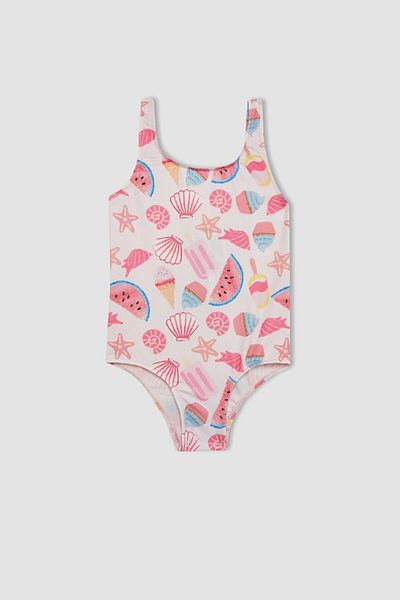 DeFacto Patterned Baby Girl Swimsuit - C0788A524SM