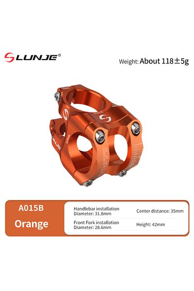 Choice Orange MTB Road Bike Stem CNC Mountain Bicycle Bridge Short Power 31.8mm High Strength Climbing Rise