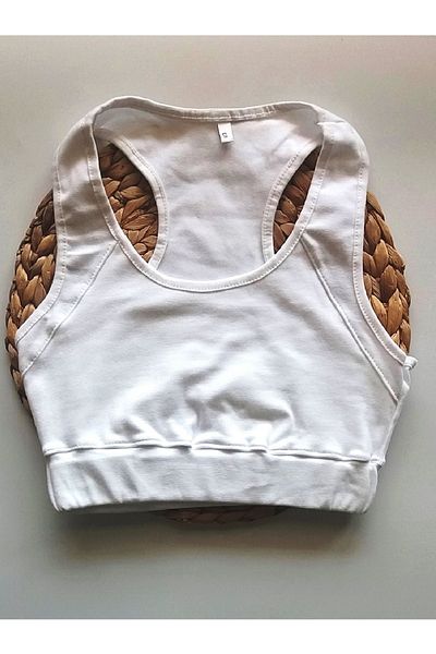 Lucky Line Women's Combed Cotton Sports Bustier Sporty Crop