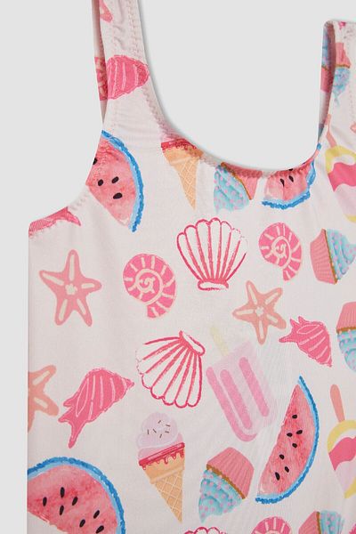 DeFacto Patterned Baby Girl Swimsuit - C0788A524SM