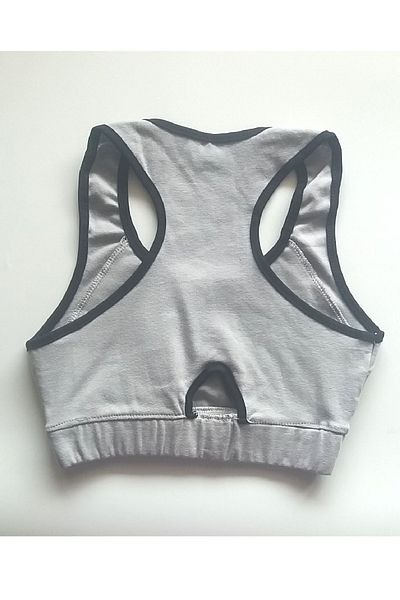 Lucky Line Women's Combed Cotton Sports Bustier Sporty Crop