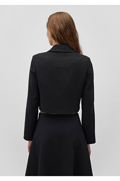 Mavi Siyah Crop Ceket Crop / Kısa Kesim 1110518-900