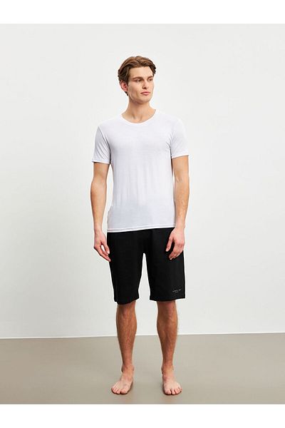 LC Waikiki White Crew Neck Short Sleeve Men's Premium Undershirt