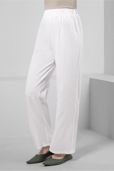 Alvina Pantaloni largi cu talie elastică 70555