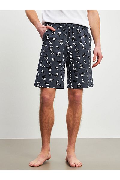 LC Waikiki Ανδρικό σορτς πιτζάμα μπλε Slim Fit