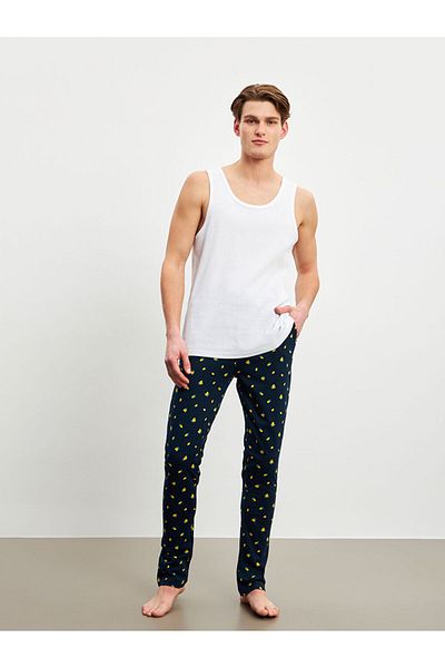 LC Waikiki Navy Blue Standard Fit Men's Pajama Bottom
