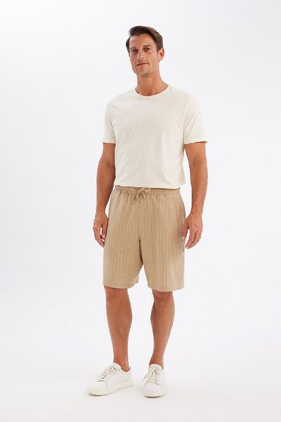 DeFacto Letní bermudy ze směsi lnu Relax Fit C1240ax24sm