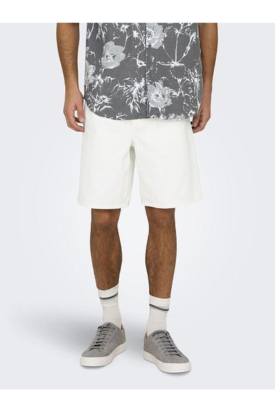 Only & Sons Jeans-Shorts ONSFADE Mittlere Taille Locker geschnitten Shorts