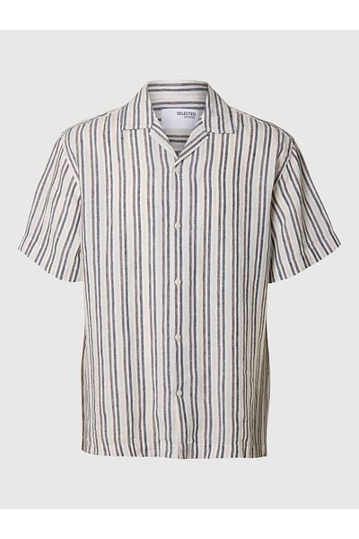 Selected Homme Kurzarmhemd 100% Leinen