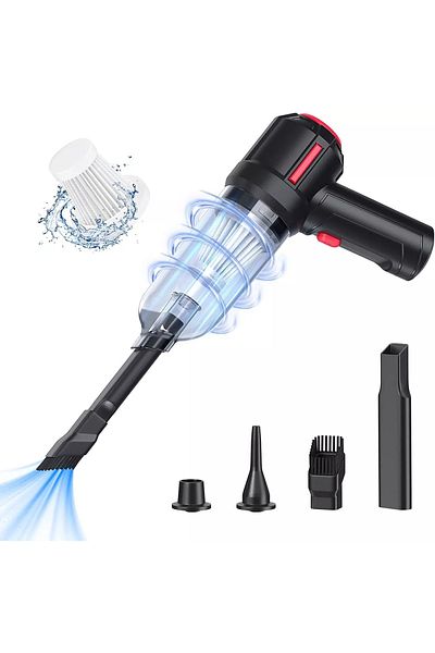 COOYA 3-in-1 Computer Vacuum Cleaner,Portable Handheld Cordless Air Duster,120W,for PC,Laptop,Keyboard