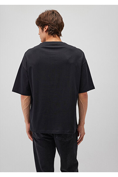 Mavi Gorillaz Baskılı Siyah Tişört Oversize / Geniş Kesim 0612297-900