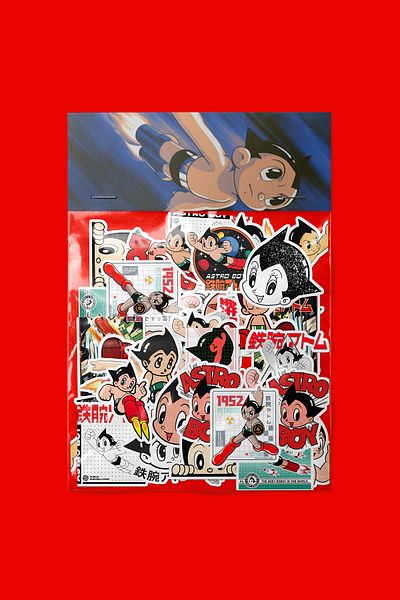 dadi ramba Astro Boy Sticker Pack - Bullet Journal - Agenda - Planner - Notebook - Laptop Sticker Decal