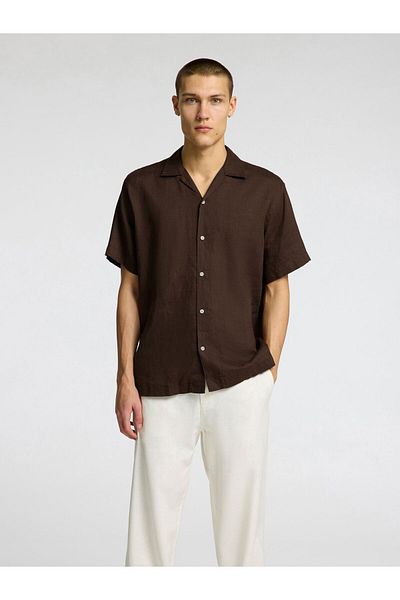 Selected Homme Kurzarmhemd 100% Leinen