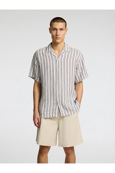 Selected Homme Kurzarmhemd 100% Leinen
