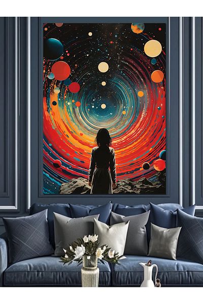 Tablomega Pânză decorativă Crearea Universului - Lemn MDF