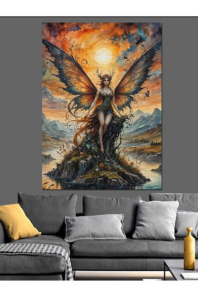 Tablomega Pânză decorativă Fairy Girl - Lemn MDF