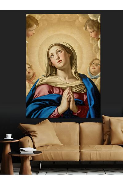Tablomega Pânză Decorativă Fecioara Maria - Lemn MDF