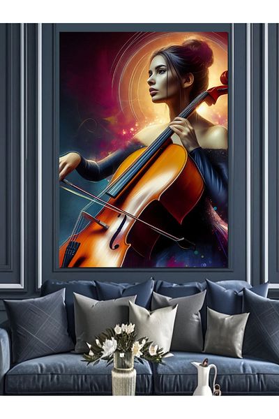 Tablomega Pânză decorativă Violent Playing Girl - Lemn MDF