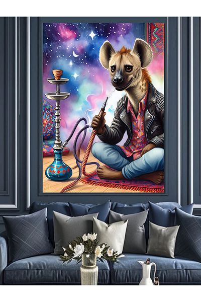 Tablomega Racoon Băutură Pânză Decorativă - Lemn MDF