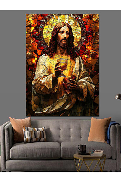 ekart Hz İsa Jesus Christ Dekoratif Kanvas - Mdf Ahşap Tablo