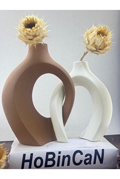 BLANJ Σετ βάζων Latte Krem Sevgili 2 τεμαχίων