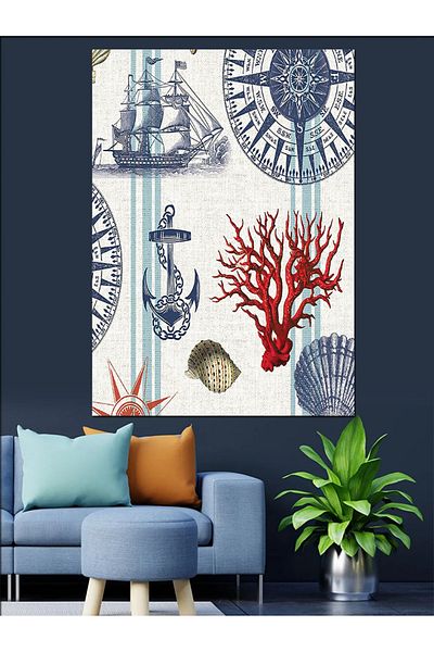 Tablomega Pânză decorativă cu tematică Sailor - MDF Lemn