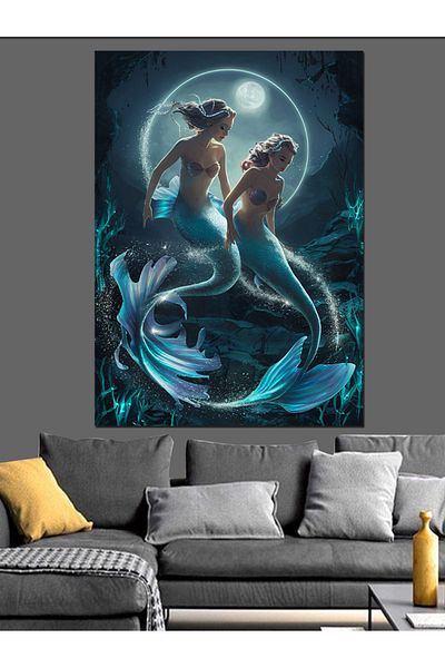 Tablomega Pânză decorativă Mermaids - Lemn MDF