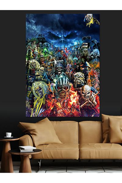 Tablomega Pânză decorativă Iron Maiden - Lemn MDF