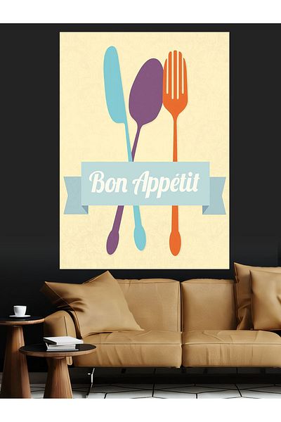 Tablomega Pânză decorativă Bon Appetit Bon Appetit - Lemn MDF