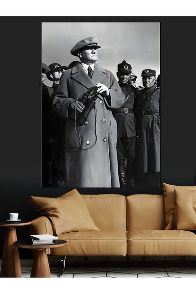 Tablomega Pânză decorativă Mustafa Kemal Atatürk - Lemn MDF