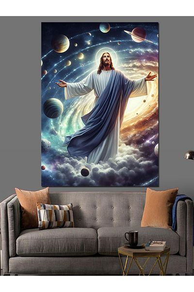Tablomega Iisus Hristos și Universul Pânză Decorativă - Lemn MDF Pictură
