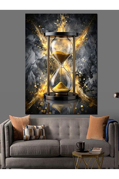Tablomega Fundal abstract Canvas decorativ clepsidra - MDF Lemn