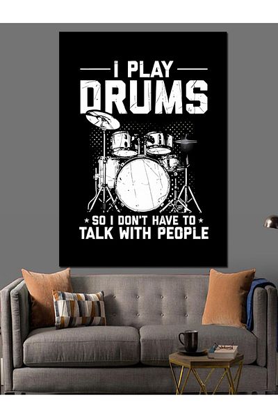 Tablomega Pânză decorativă tematică Drummer Drummer - MDF Lemn