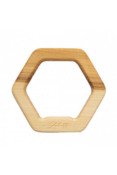 Zuluff Linden Wood Teething Toy - Hexagon