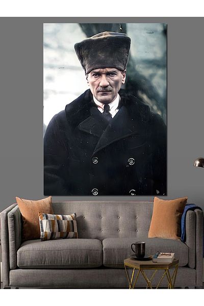 Tablomega Pânză decorativă Mustafa Kemal Atatürk - Lemn MDF