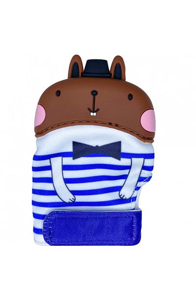 Coccorito Silicone Teething Glove - Brown Bunny