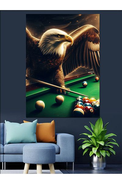 Tablomega Pânză decorativă Bărcă de biliard - Lemn MDF