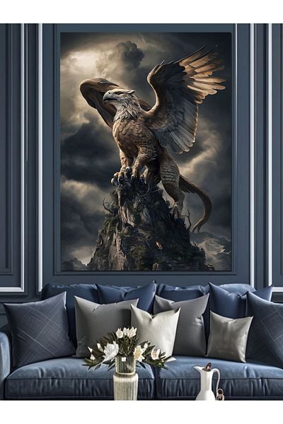 Tablomega Pânză decorativă Griffin - Lemn MDF