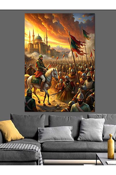 Tablomega Conquest of Istanbul 1453 Pânză Decorativă - Lemn MDF