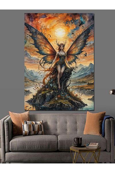 Tablomega Pânză decorativă Fairy Girl - Lemn MDF