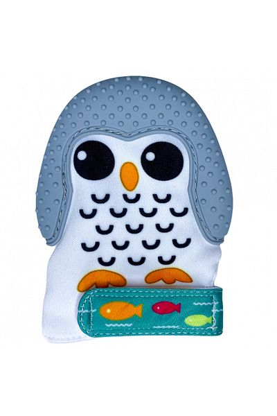 Coccorito Silicone Teething Glove - Gray Penguin