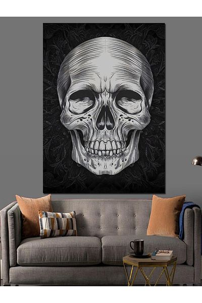 Tablomega Pânză Decorativă Skull - Lemn MDF