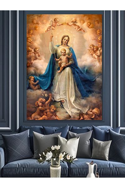Tablomega Pânză Decorativă Fecioara Maria Veysa - Lemn MDF