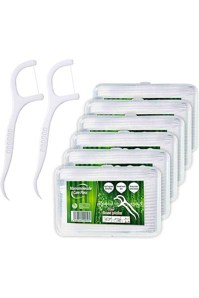 COOYA Dental Floss, Disposable Tooth Wire with Y-Shape Design (6 x 50 + 40 Pcs)