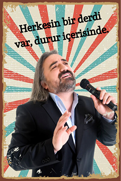 Hayal Poster Volkan konak retro ahşap poster