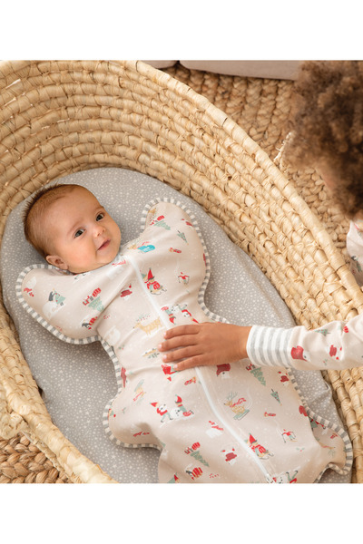 Love to Dream , sac de dormit pentru infasat Swaddle Up, 3.5-6kg, 1 TOG, Snow...