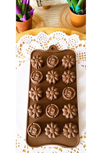 Genel Markalar Papatya ve Gül Temalı Silikon Çikolata, Jöle, Dondurma Kalıbı